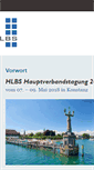 Mobile Screenshot of hauptverbandstagung.hlbs.de